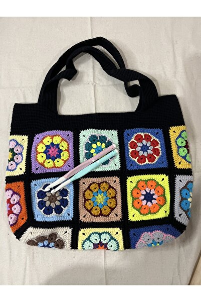 Tasarım El örgüsü motif çanta