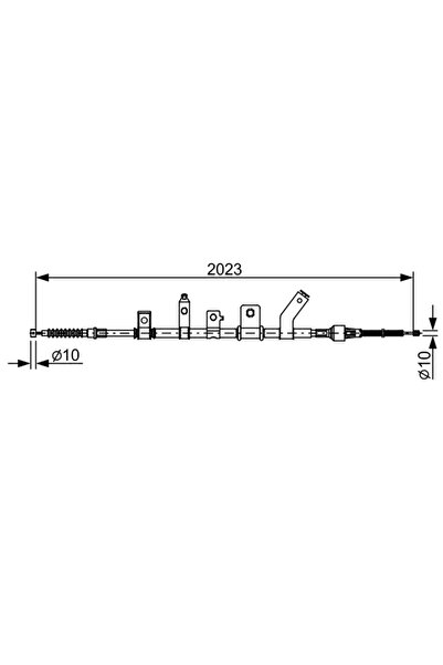 Bosch Cablu Frana De Parcare Mitsubishi L200 / Triton