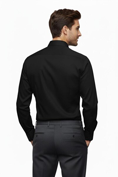 rasstmen Men's Slim Fit Long Sleeve Shirt Bgl-St04867