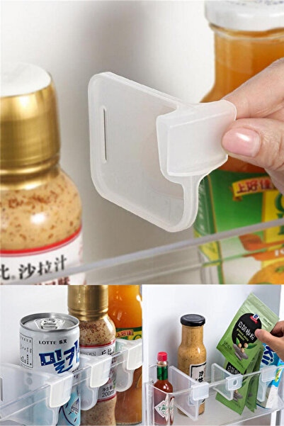 Askımo 10Pcs Refrigerator Shelf Separator Adjustable Cabinet Drawer Organizer
