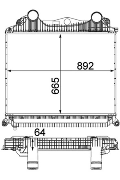 MAHLE Intercooler Compresor Man Tga/Tgs 1