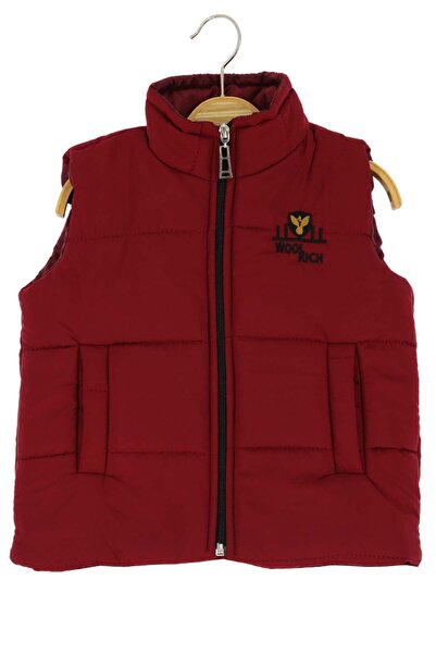 ARYDY Erkek Cepli Baskılı Bordo Şişme Yelek 3-16 Yaş