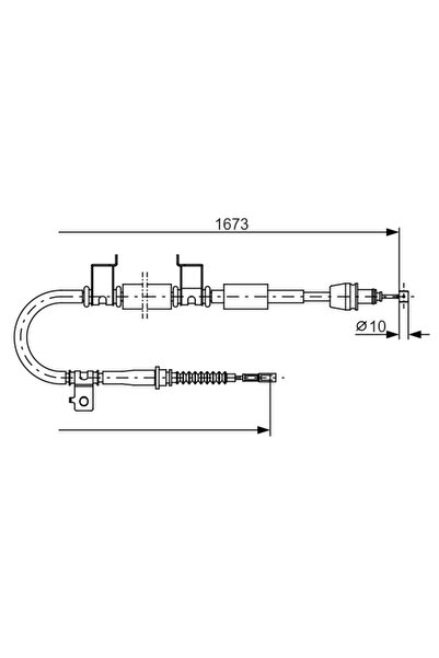 Bosch Cablu Frana De Parcare Kia Cee'D