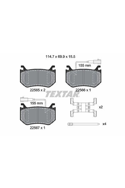 TEXTAR Set Placute Frana Frana Disc Alfa Romeo Giulia/Stelvio