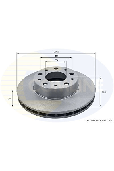 Comline Disc Frana Citroen Jumper 2 Bus/Jumper 2 Caroserie/Jumper 2 Platou / ...