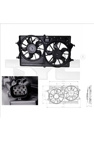 TYC Ventilator Radiator Ford Focus 1/Focus 2/Focus C-Max