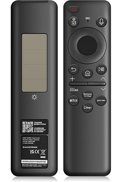 Generic BN59-01432A Solar Voice Remote Replacement for Samsung TVs (2023) - B...