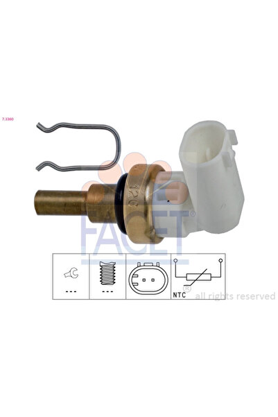 FACET Senzor Temperatura Lichid De Racire Chevrolet Aveo / Kalos