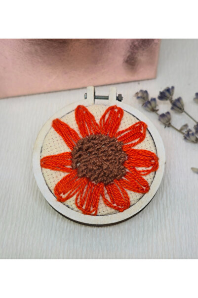 Amma Design Broșă – Grădina Cusută: Floarea Soarelui