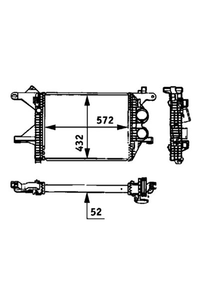 MAHLE Intercooler Compresor Mercedes-Benz Vario Bus/Vario Cabina Cu Motor/Var...
