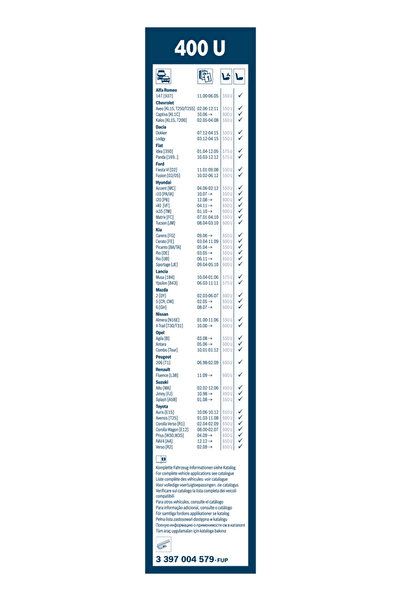 Bosch Wiper blade NISSAN SERENA (C23) 1991-2001