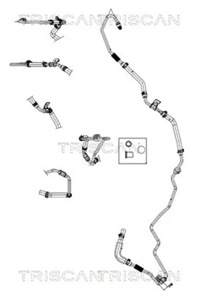TRISCAN Furtun Hidraulic Sistem De Directie De La Caseta De Directive Catre V...