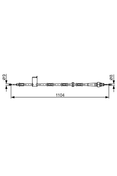 Bosch Cablu Frana De Parcare Jeep Grand Cherokee 2