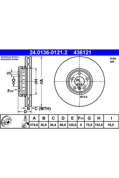 Ate Disc Frana Bmw 5 Gran Turismo/7