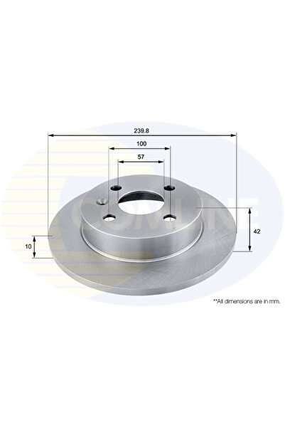 Comline Disc Frana Opel Astra G/Astra H/Meriva A Microbus Vauxhall Astra Mode...