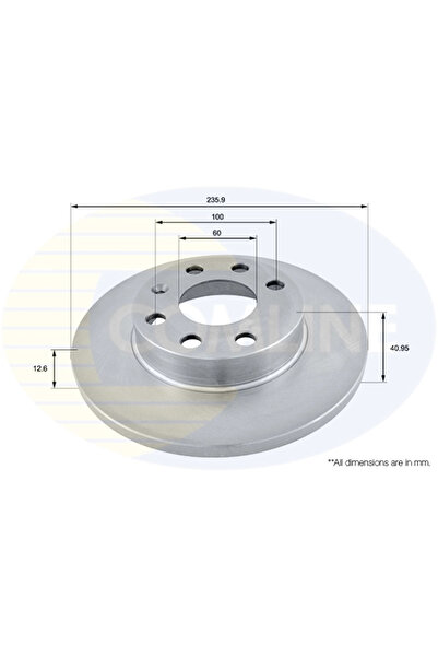 Comline Disc Frana Opel Corsa A/Kadett C/Kadett D