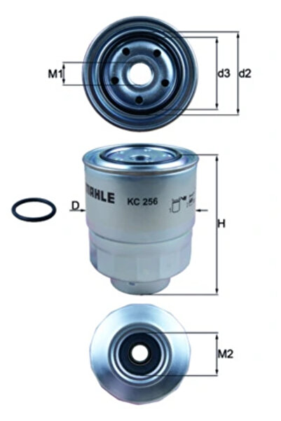 MAHLE Filtru Combustibil Honda Accord 7/Civic 8/Cr-5 2
