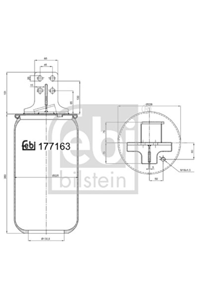 FEBI BILSTEIN Въздушни окачващи маншони за заден ляв мост Iveco 10-Way/S-Way/...