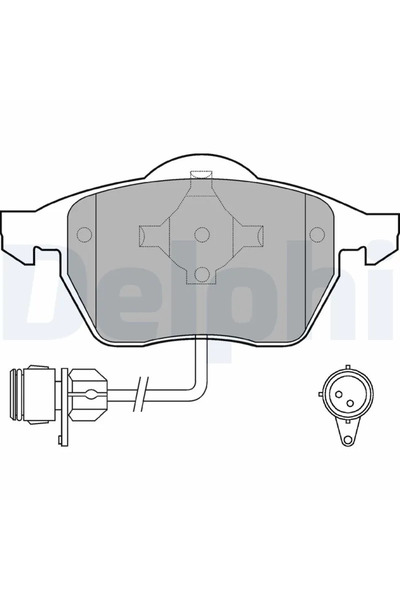 DELPHİ Brake Pad Set Disc Brake Audi 100 C4/A4 B5/A6 C4
