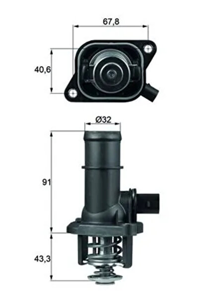 MAHLE Термостат за охлаждаща течност Audi A3 Skoda Octavia 1