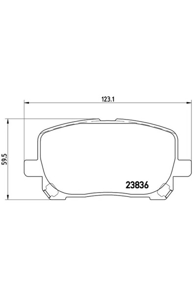 Brembo Set Placute Frana Frana Disc Great Wall Tengyi V80 Pontiac Vibe