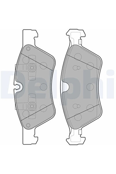 DELPHİ Комплект спирачни накладки за дискови спирачки Mercedes-Benz E-класа/G...