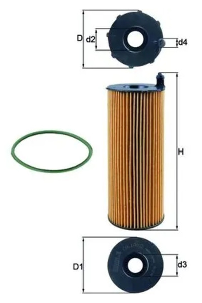 MAHLE Oil Filter Audi A4 B6/A4 B7/A4 B8 Porsche Cayenne