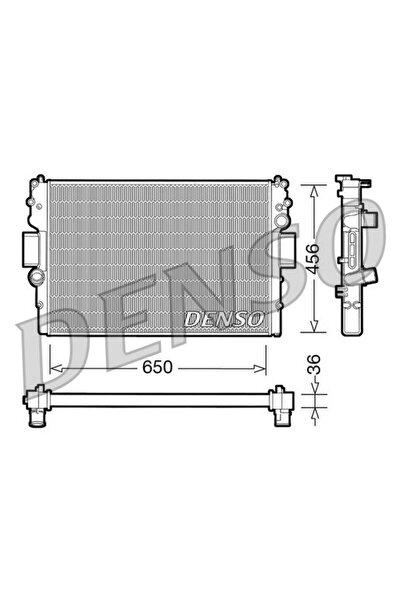 DENSO Radiator Racire Motor Iveco Daily 3 Caroserie/Daily 3 Platou / Sasiu/Da...