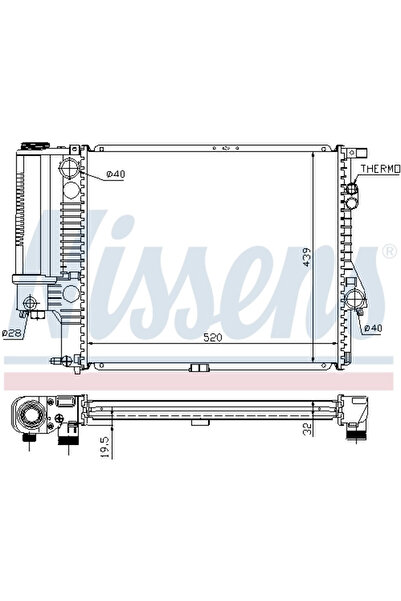 Nissens Radiator Racire Motor Bmw 5