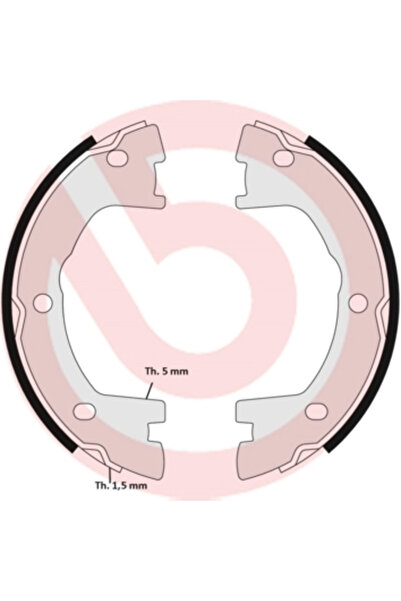 Brembo Set Saboti Frana Frana De Mana Iveco Daily 2 Bus/Daily 2 Caroserie/Dai...