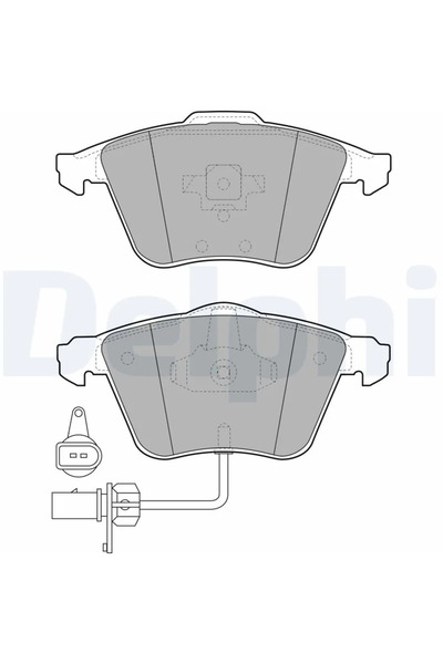 DELPHİ Brake Pad Set Disc Brake Audi A4 B6/A4 B7/A6 C5