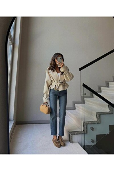 Markasız ucuz Boyfit Yüksek Bel Jean Pantolon