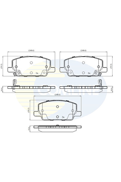 Comline Set Placute Frana Frana Disc Opel Mokka / Mokka 10/Mokka 10 Van Vauxh...