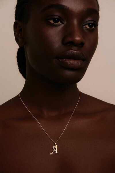 Ralp Moda قلادة الحرف "HARFLİ KOLYE" يمكن لك اختيار أي حرف تريده.