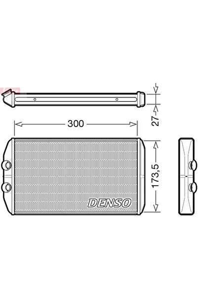 DENSO Schimbator Caldura Incalzire Habitaclu Iveco Daily 6 Caroserie/Daily 6 ...