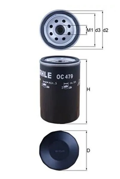 MAHLE Filtru Ulei Alfa Romeo 155/164/33 Chrysler Pt Cruiser/Voyager / Grand V...