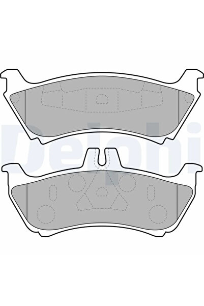 DELPHİ Комплект спирачни накладки за дискови спирачки Mercedes-Benz M-класа