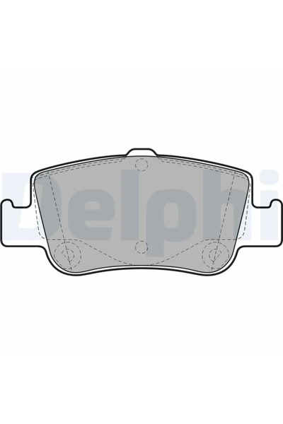 DELPHİ Set Placute Frana Frana Disc Toyota Auris/Corolla Limuzina/Verso