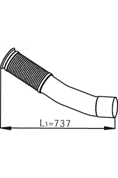 Dinex Racord Evacuare Fata Mercedes-Benz Actros MP2 / MP3