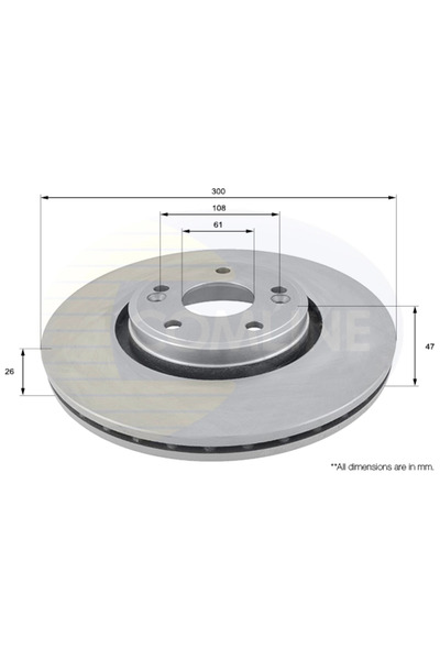 Comline Disc Frana Renault Laguna 2