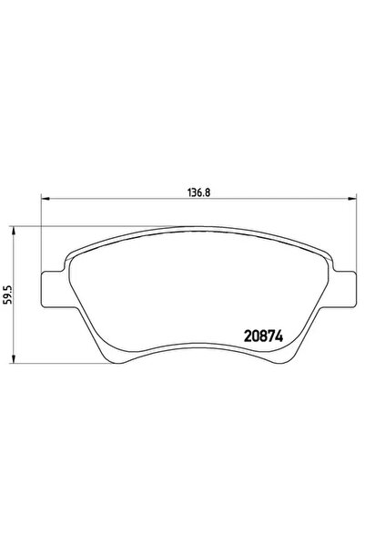 Brembo Set Placute Frana Frana Disc Renault Kangoo/Megane 2/Scenic 2