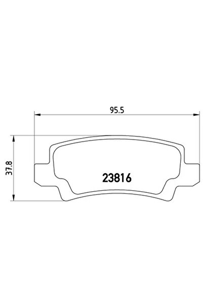 Brembo Set Placute Frana Frana Disc Toyota Corolla 1997-2014