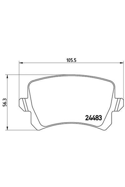 Brembo Комплект спирачни накладки за дискови спирачки Audi Q3 Seat Alhambra