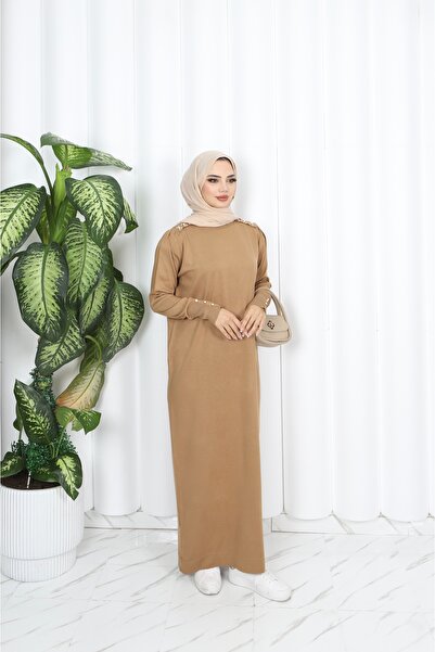NİSUM MODA Pearl Mercerized Dress