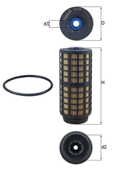 MAHLE Filtru Combustibil Fuso (Mitsubishi) Canter Iveco Daily 4 Caroserie/Dai...