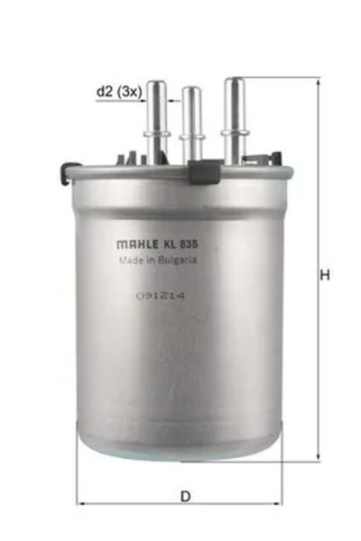 MAHLE Горивен филтър Ауди А1