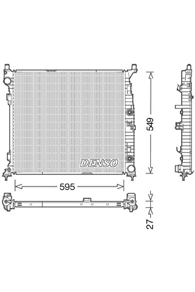 DENSO Radiator Racire Motor Mercedes-Benz Gl-Class/Gle/M-Class