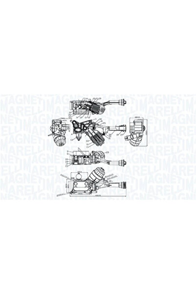 MAGNETI MARELLI Radiator Ulei Ulei Motor Alfa Romeo Mito Fiat 500/Doblo Cargo...