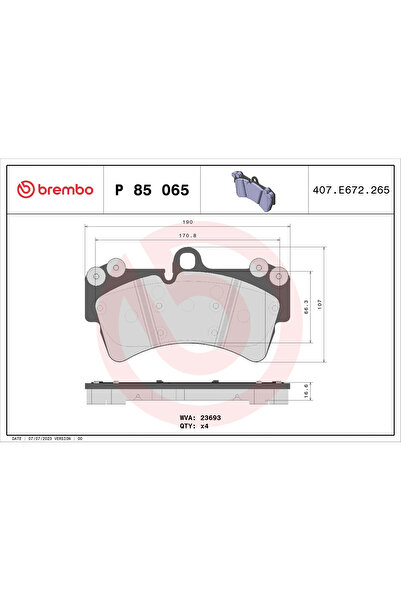 Brembo Set Placute Frana Frana Disc Audi Q7 Porsche Cayenne