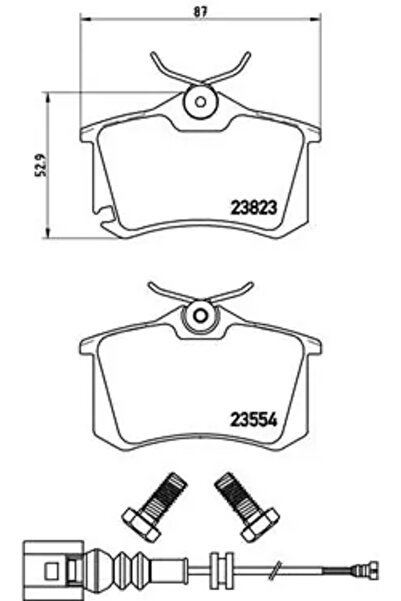 Brembo Set Placute Frana Frana Disc Audi A2 Seat Ibiza 3